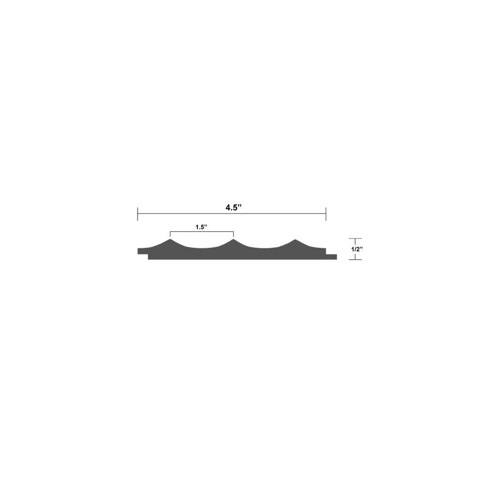 Fluted 1.5" Wide Scallop